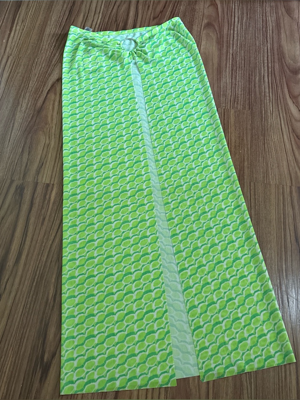 Kendall & Kyle Lime Sheer Swim Coverup Skirt